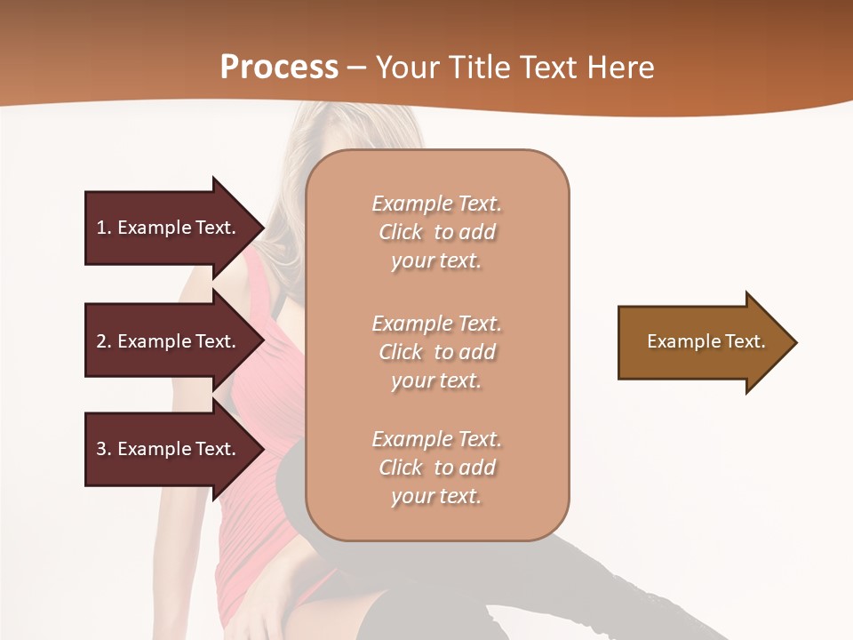 Lady One Hand PowerPoint Template