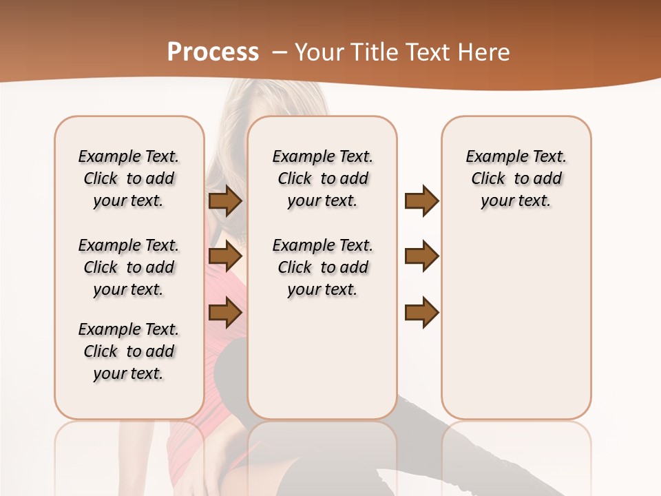 Lady One Hand PowerPoint Template