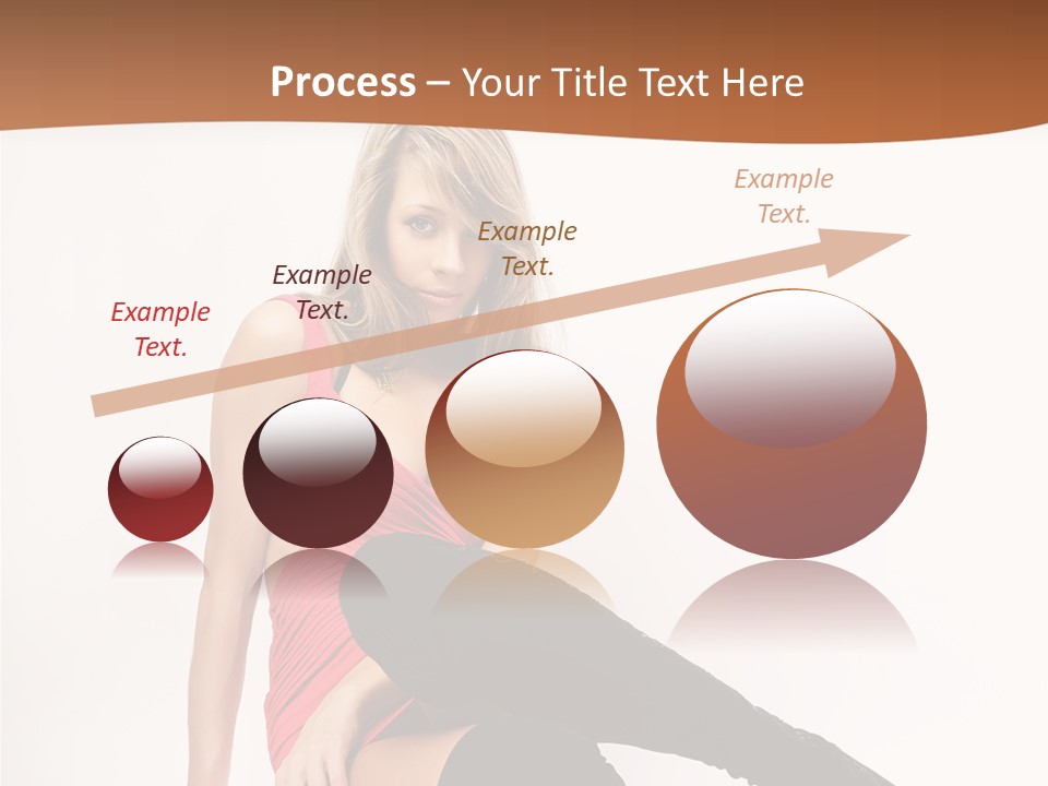 Lady One Hand PowerPoint Template