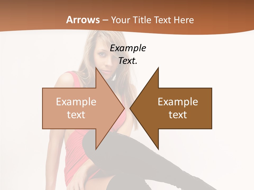 Lady One Hand PowerPoint Template