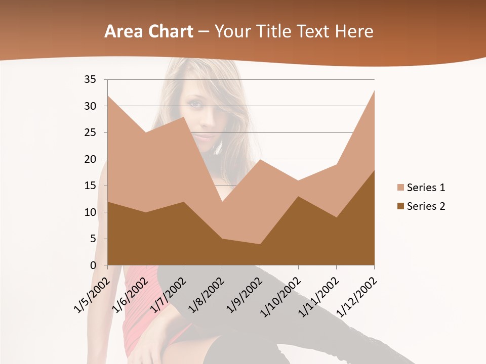 Lady One Hand PowerPoint Template