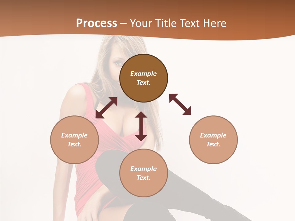 Lady One Hand PowerPoint Template