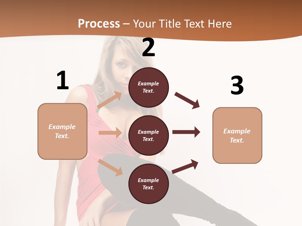 Lady One Hand PowerPoint Template