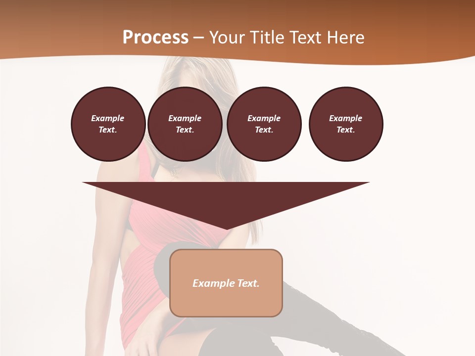 Lady One Hand PowerPoint Template