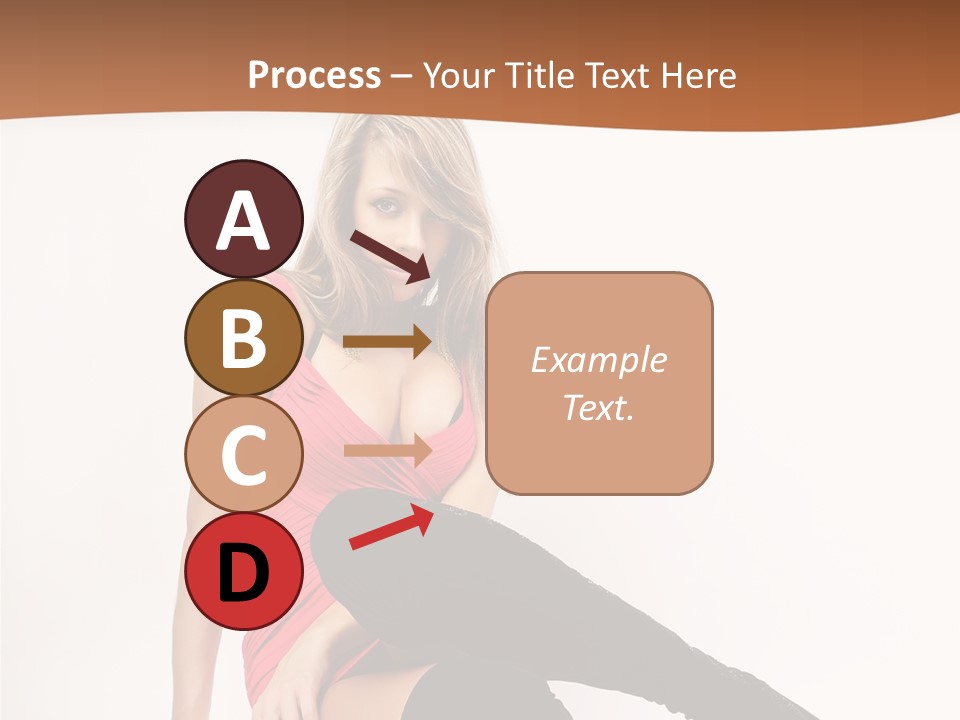 Lady One Hand PowerPoint Template