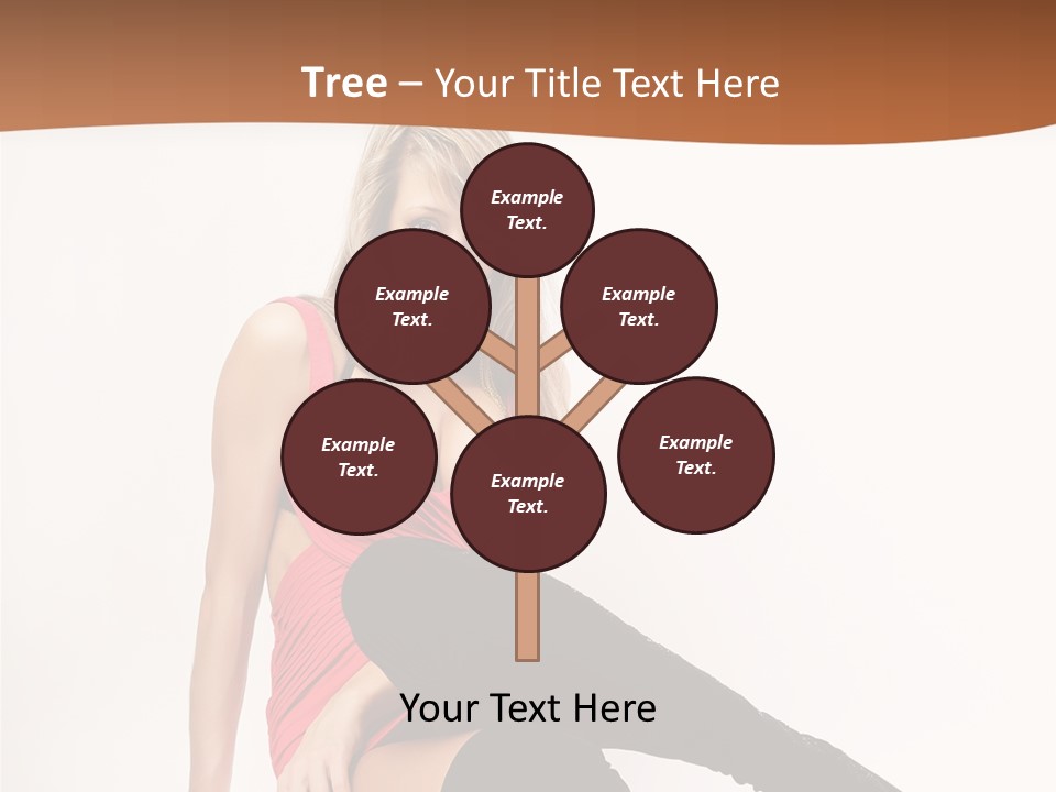 Lady One Hand PowerPoint Template