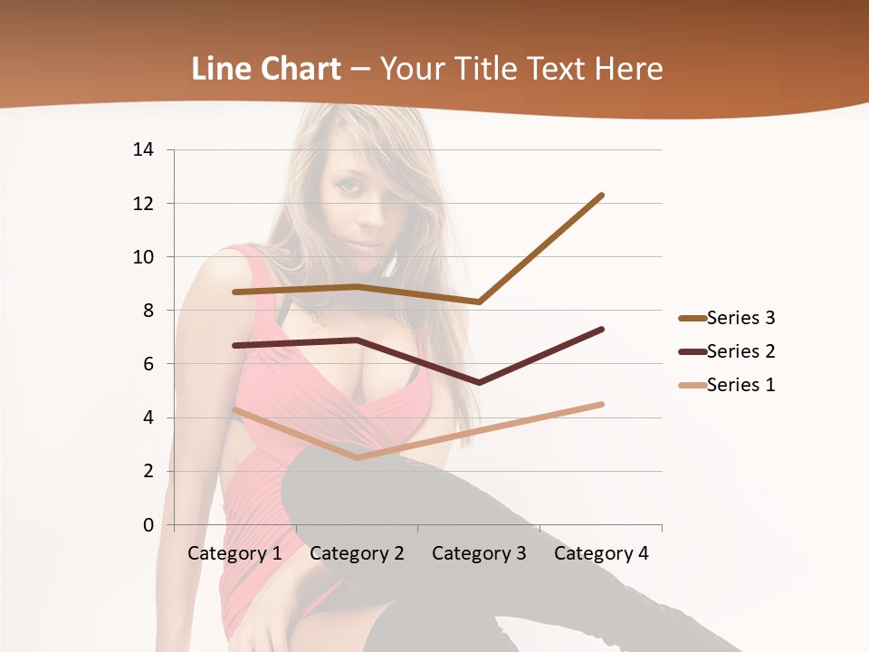 Lady One Hand PowerPoint Template