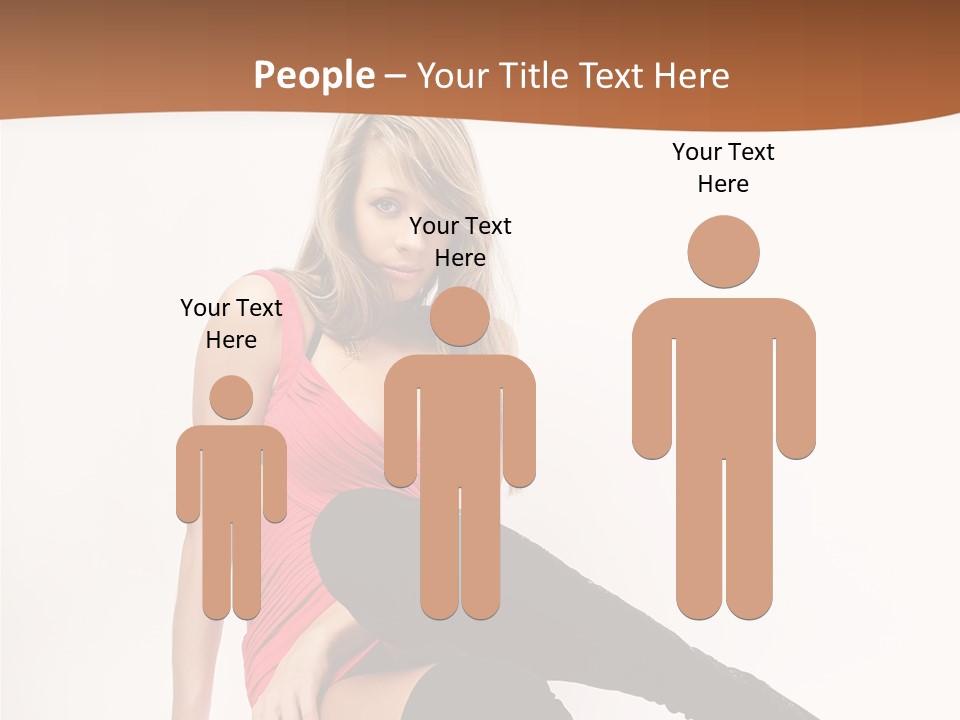 Lady One Hand PowerPoint Template