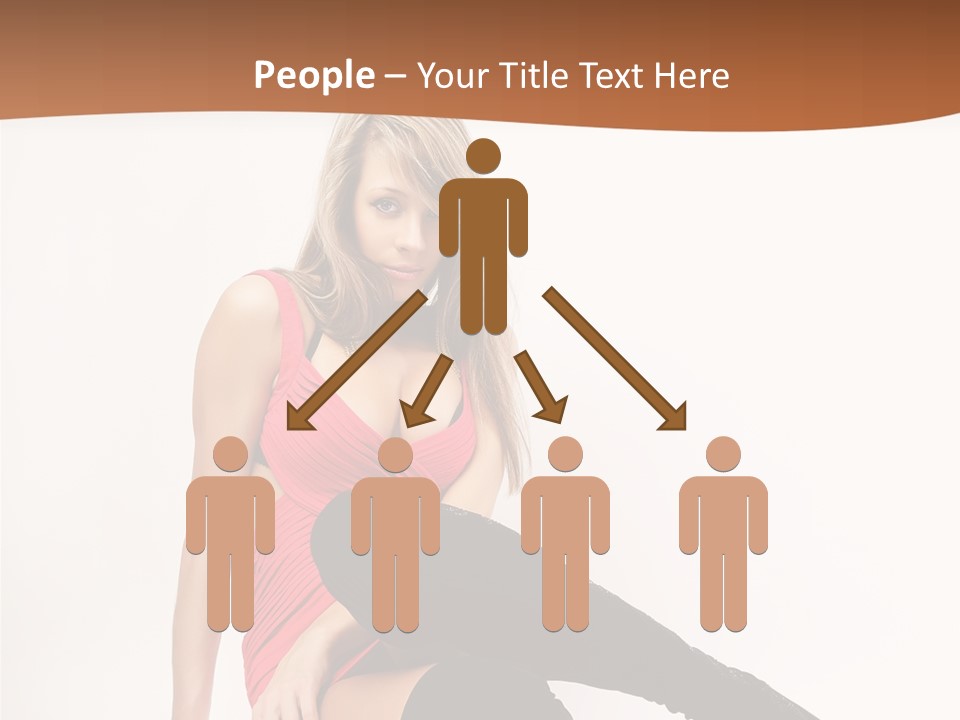 Lady One Hand PowerPoint Template