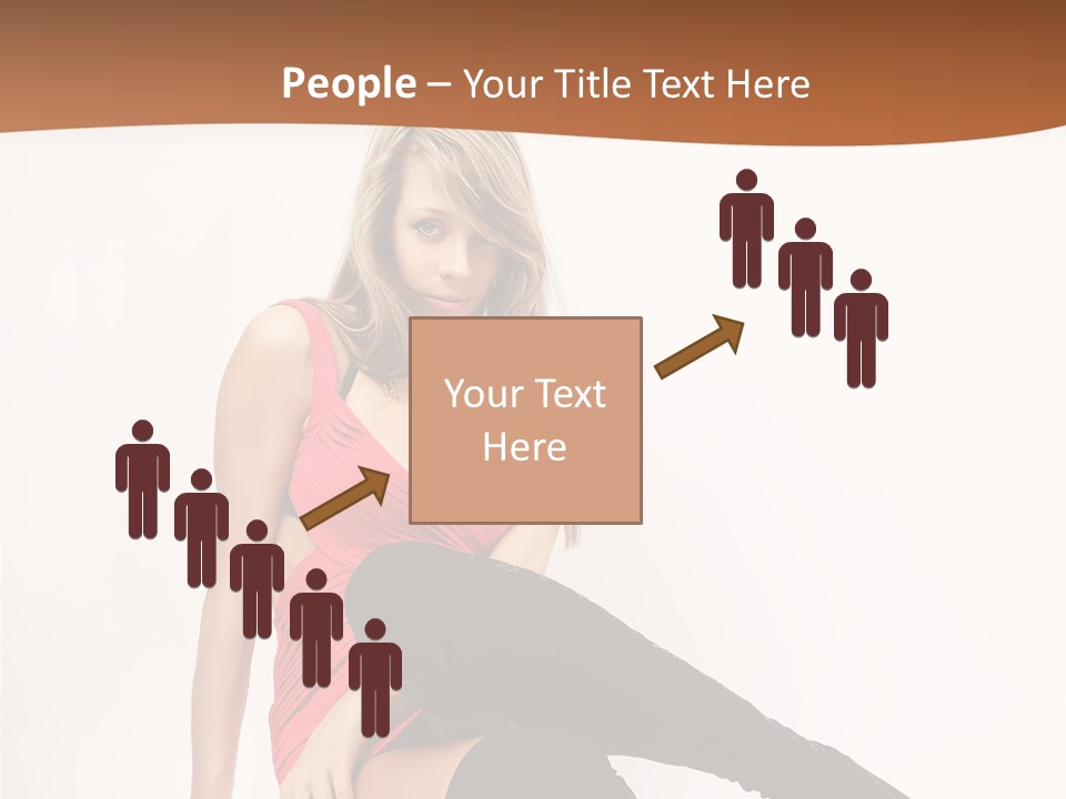 Lady One Hand PowerPoint Template