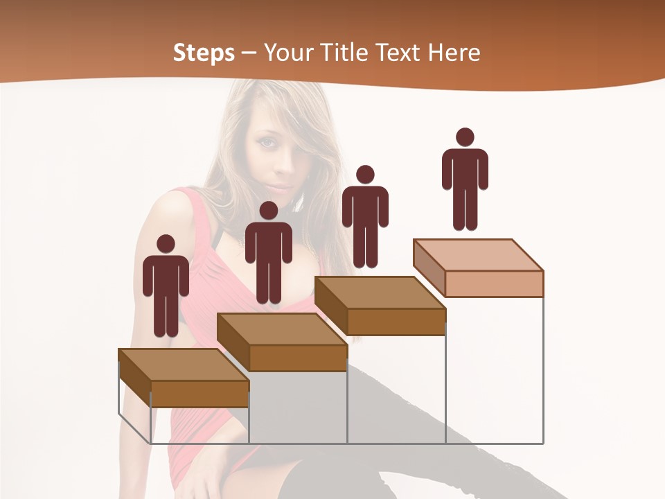 Lady One Hand PowerPoint Template