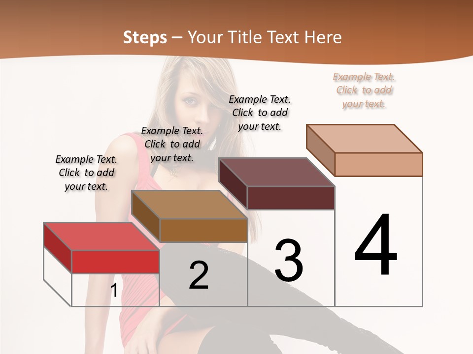 Lady One Hand PowerPoint Template