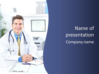 Nurse Worker Uniform PowerPoint Template