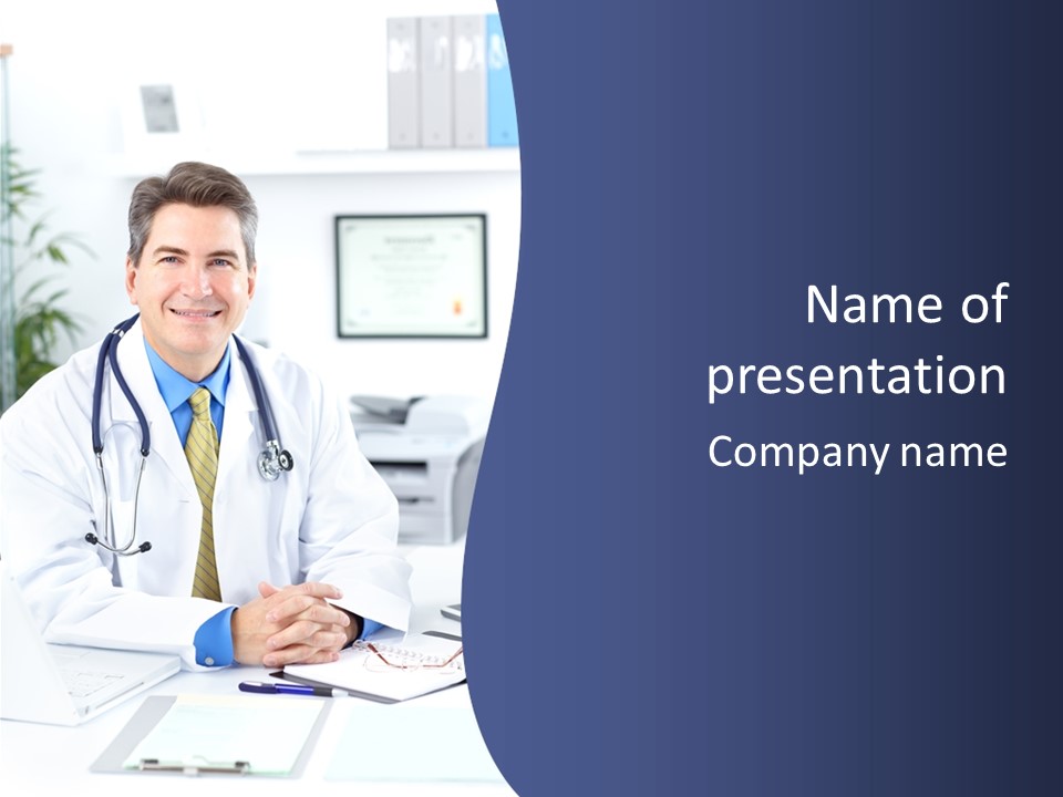 Nurse Worker Uniform PowerPoint Template