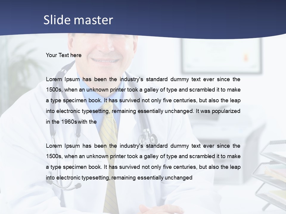 Nurse Worker Uniform PowerPoint Template