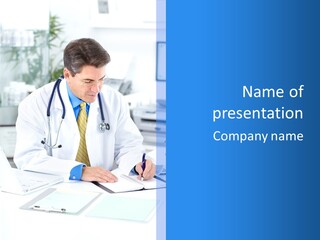 Occupation Ill Person PowerPoint Template