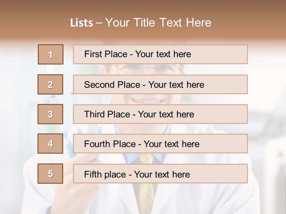Health Brush Occupation PowerPoint Template