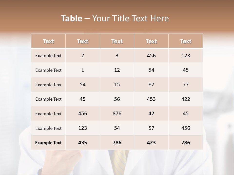Health Brush Occupation PowerPoint Template