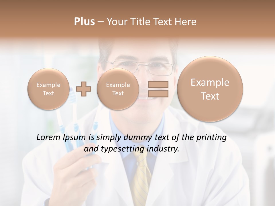 Health Brush Occupation PowerPoint Template
