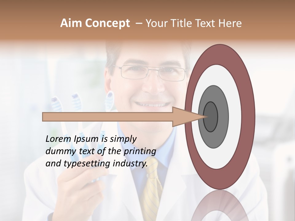 Health Brush Occupation PowerPoint Template