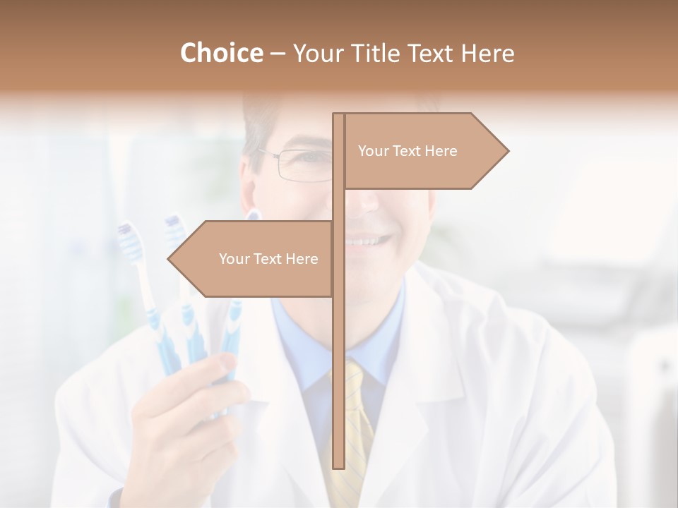 Health Brush Occupation PowerPoint Template