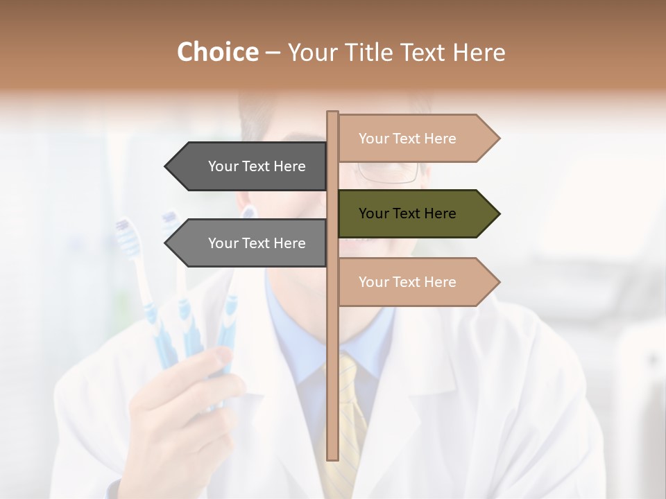 Health Brush Occupation PowerPoint Template