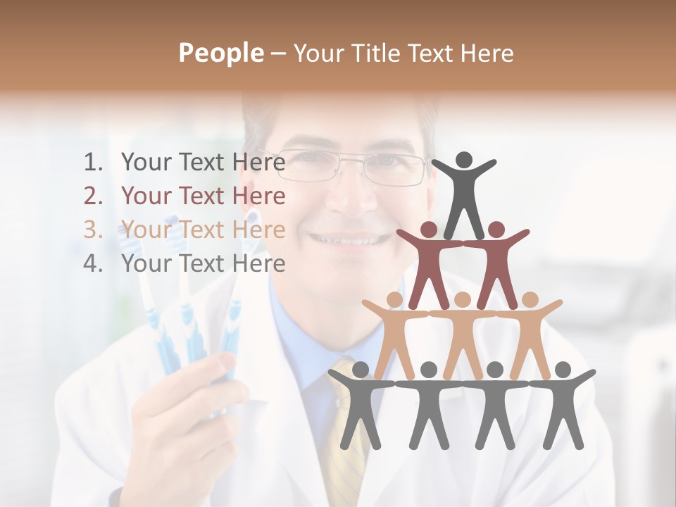 Health Brush Occupation PowerPoint Template