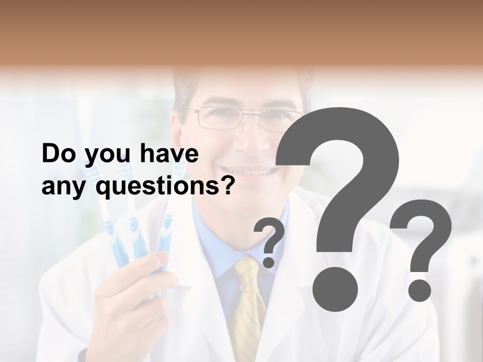 Health Brush Occupation PowerPoint Template