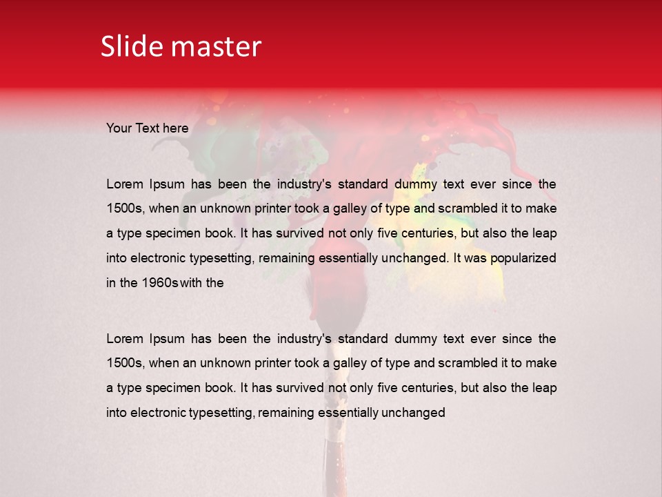 Stain Paint Artistic PowerPoint Template