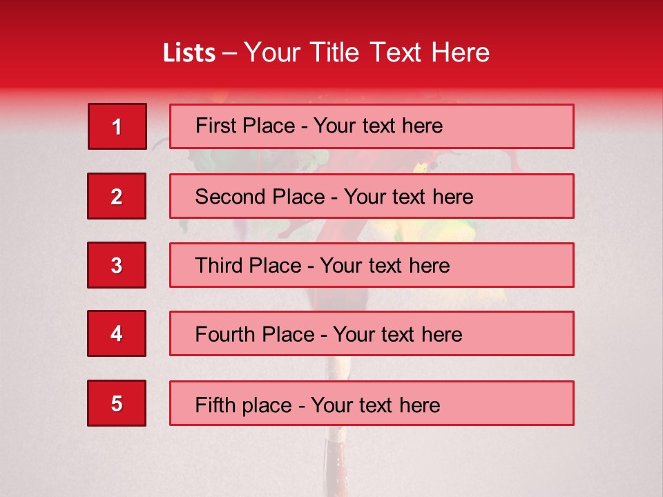 Stain Paint Artistic PowerPoint Template