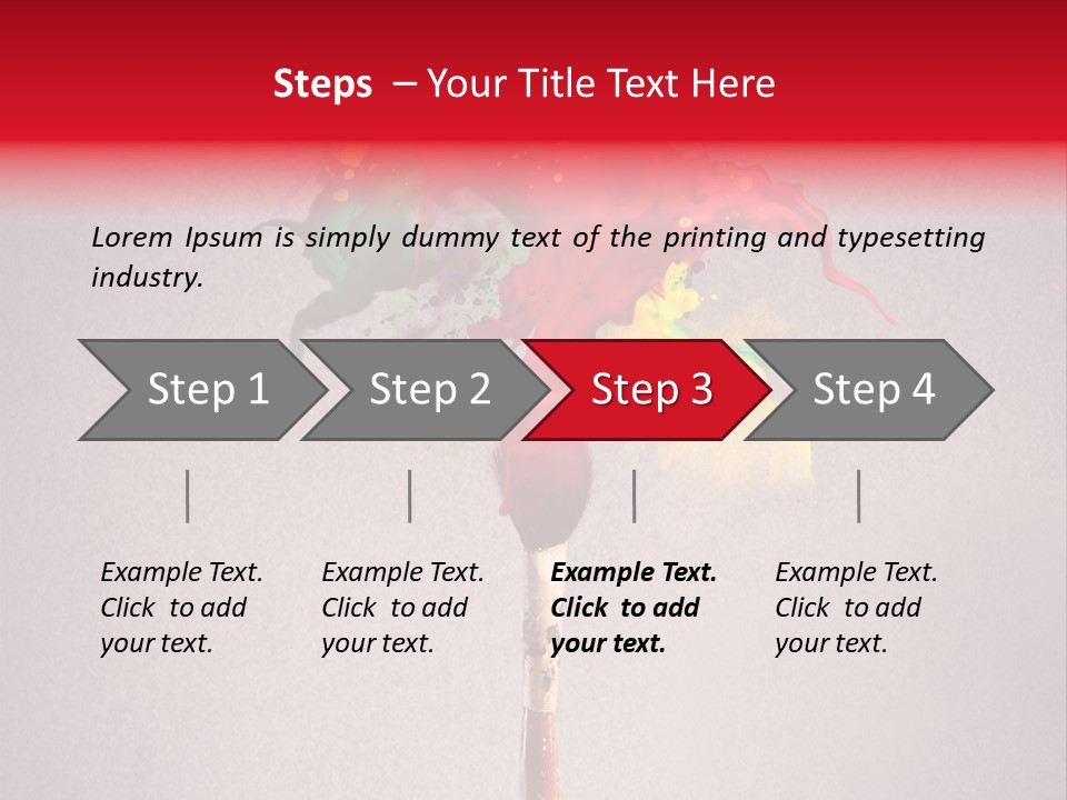 Stain Paint Artistic PowerPoint Template