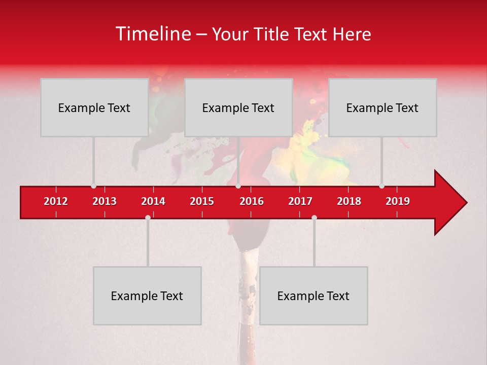 Stain Paint Artistic PowerPoint Template