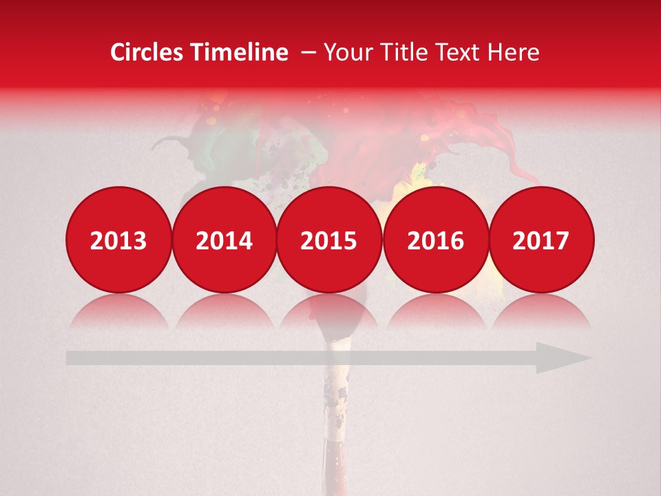 Stain Paint Artistic PowerPoint Template