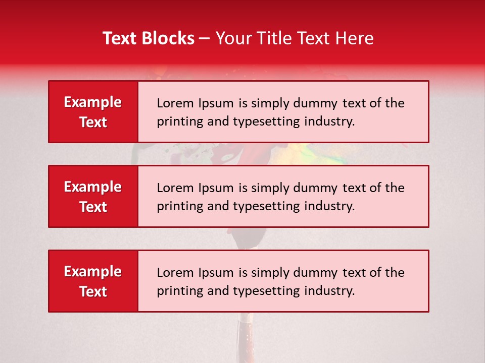 Stain Paint Artistic PowerPoint Template