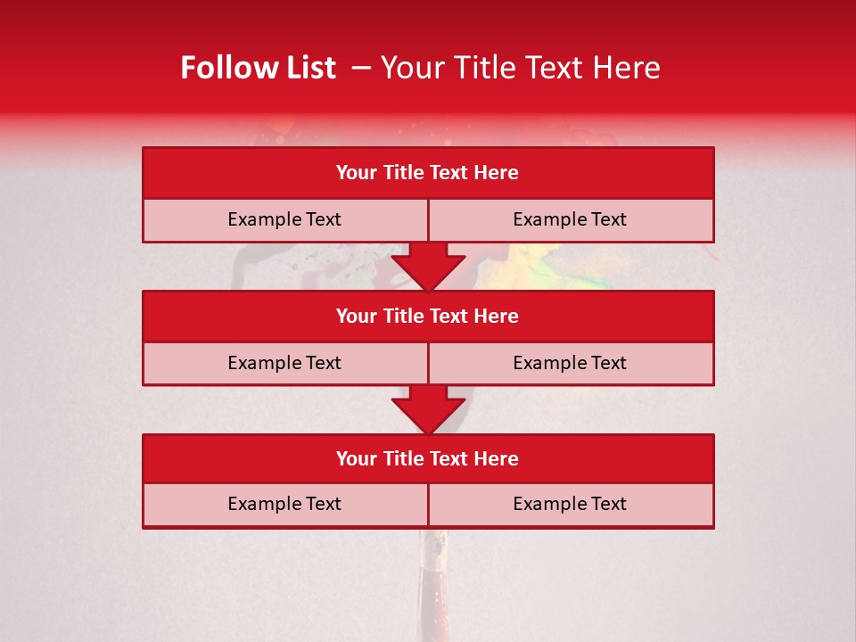 Stain Paint Artistic PowerPoint Template