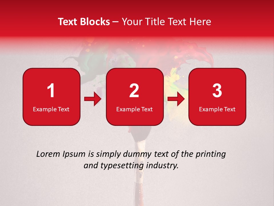 Stain Paint Artistic PowerPoint Template