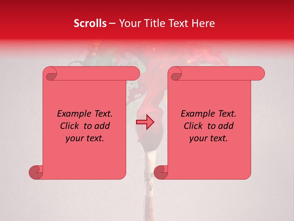 Stain Paint Artistic PowerPoint Template