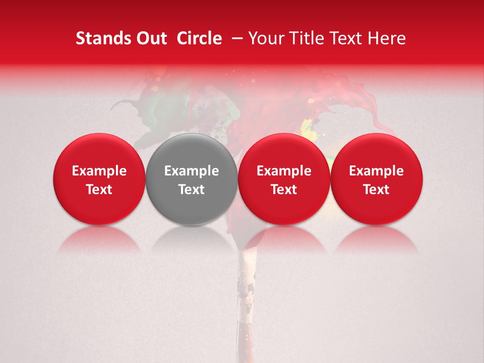 Stain Paint Artistic PowerPoint Template
