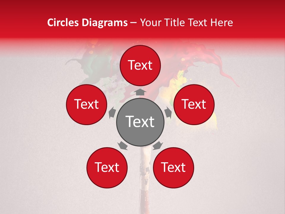 Stain Paint Artistic PowerPoint Template