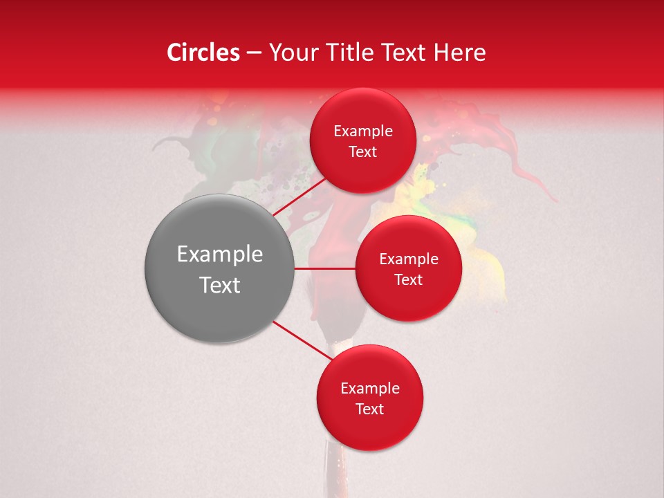 Stain Paint Artistic PowerPoint Template