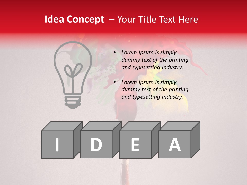 Stain Paint Artistic PowerPoint Template