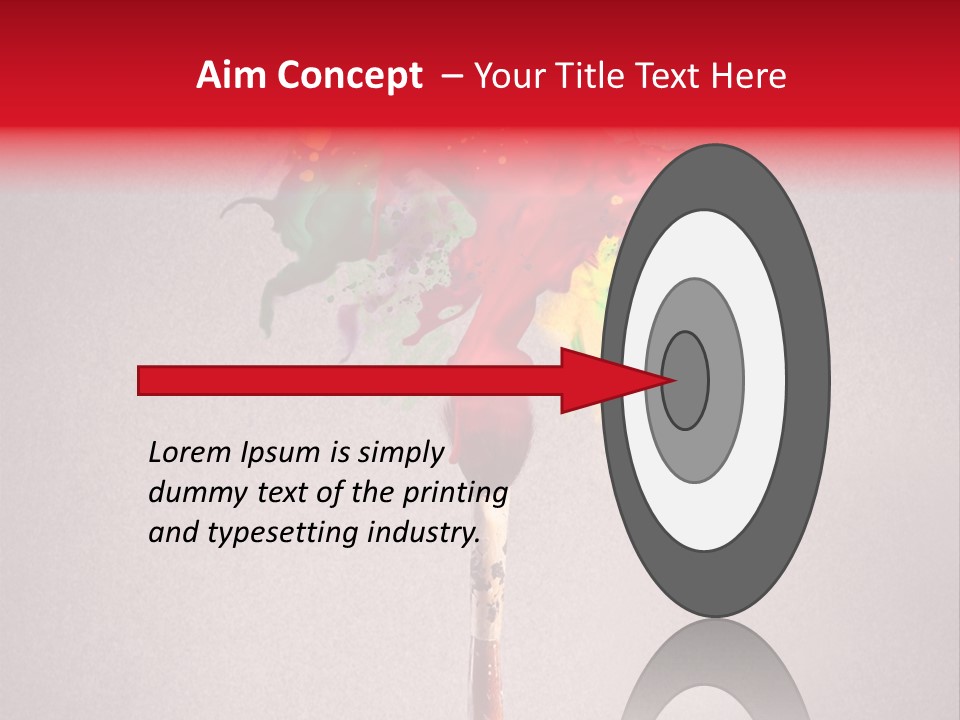 Stain Paint Artistic PowerPoint Template