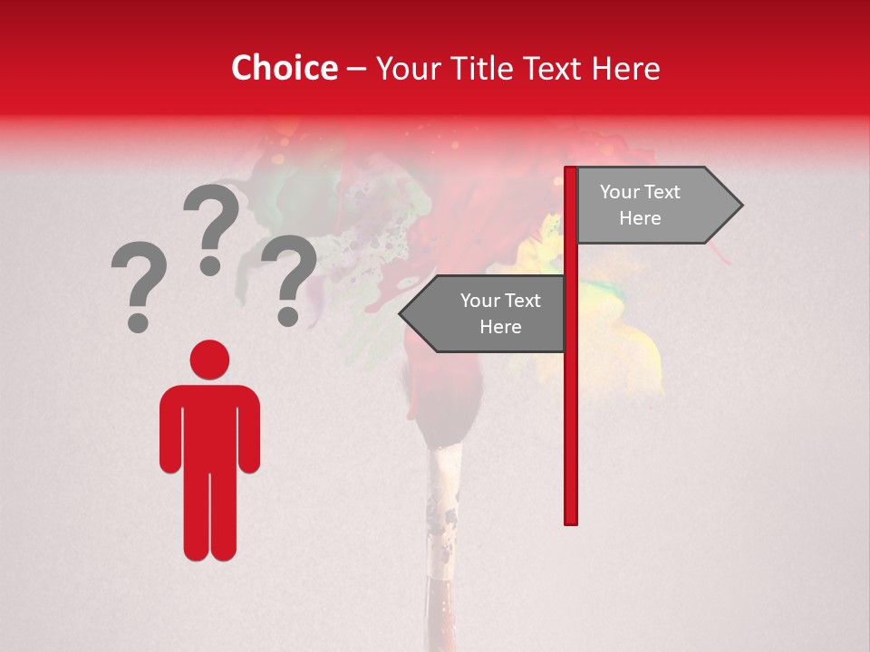 Stain Paint Artistic PowerPoint Template