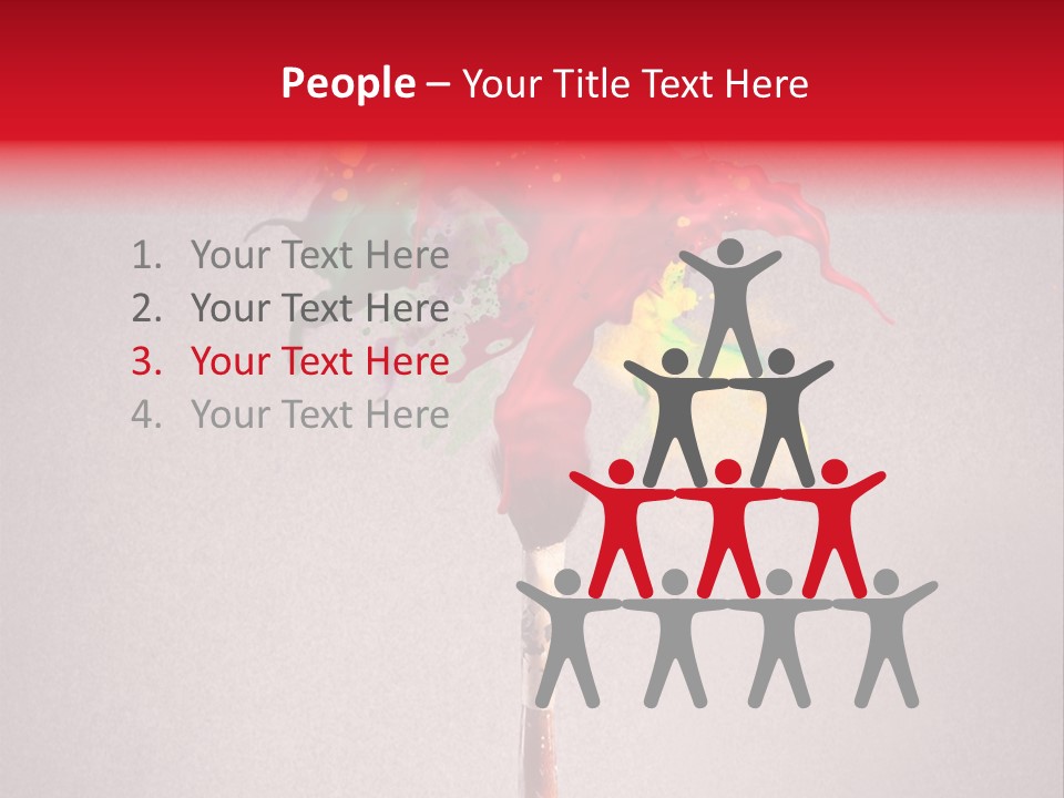 Stain Paint Artistic PowerPoint Template