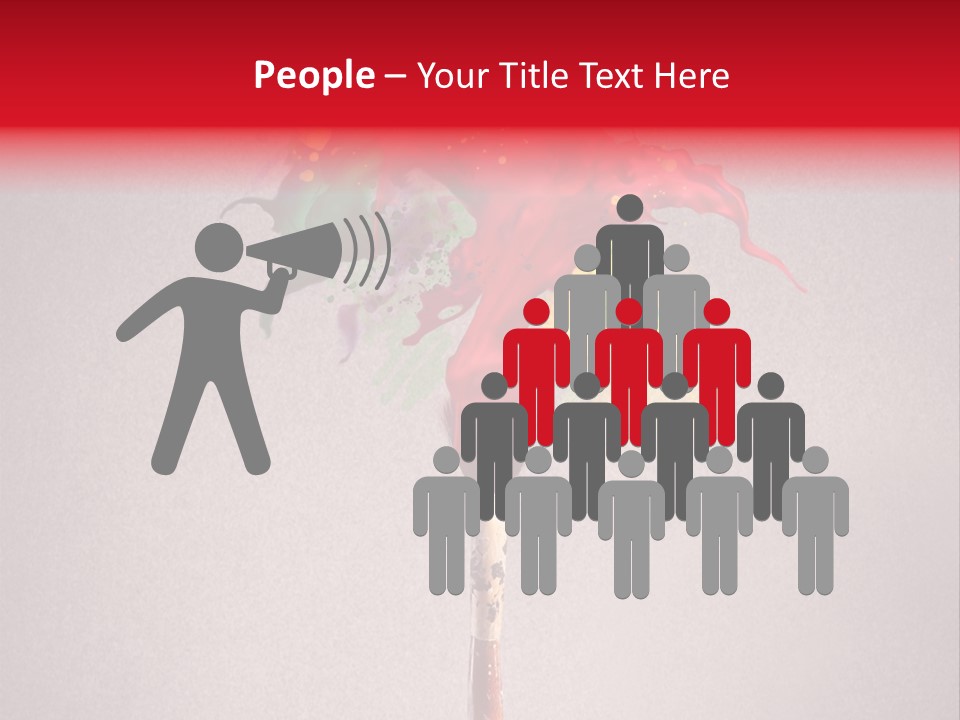 Stain Paint Artistic PowerPoint Template