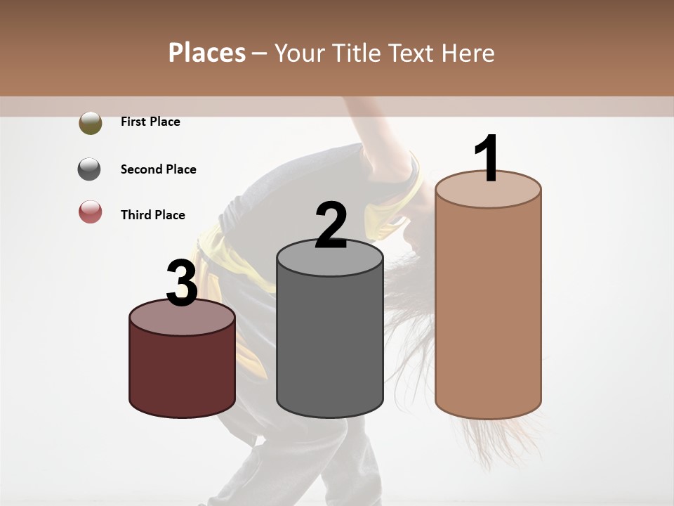 Aerobic Hip Hop Fitness PowerPoint Template