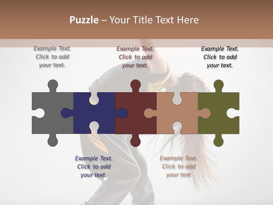 Aerobic Hip Hop Fitness PowerPoint Template