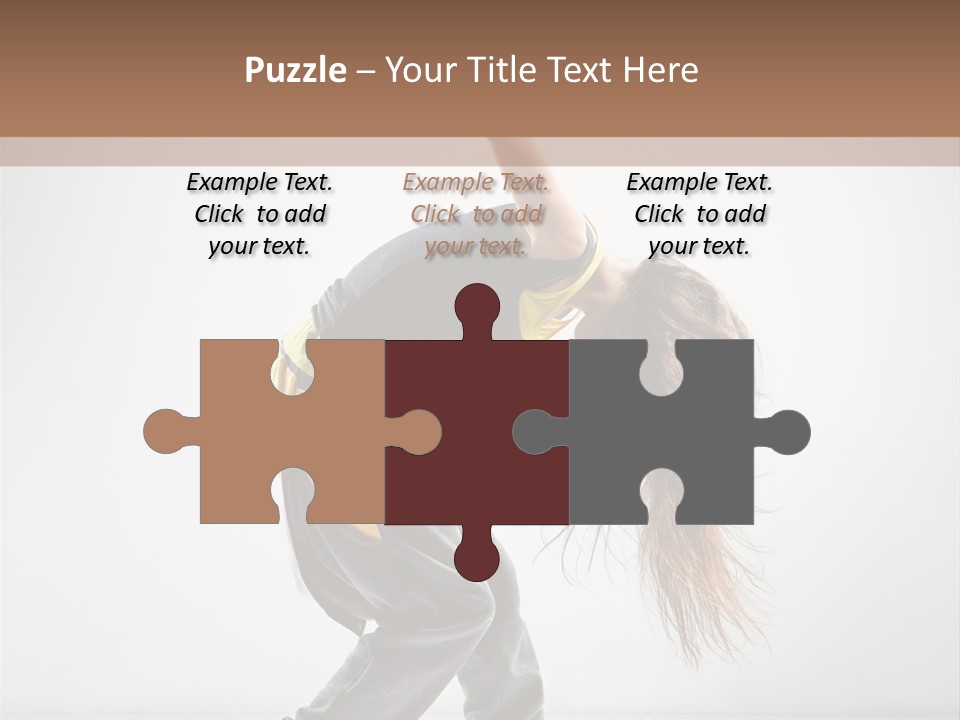 Aerobic Hip Hop Fitness PowerPoint Template