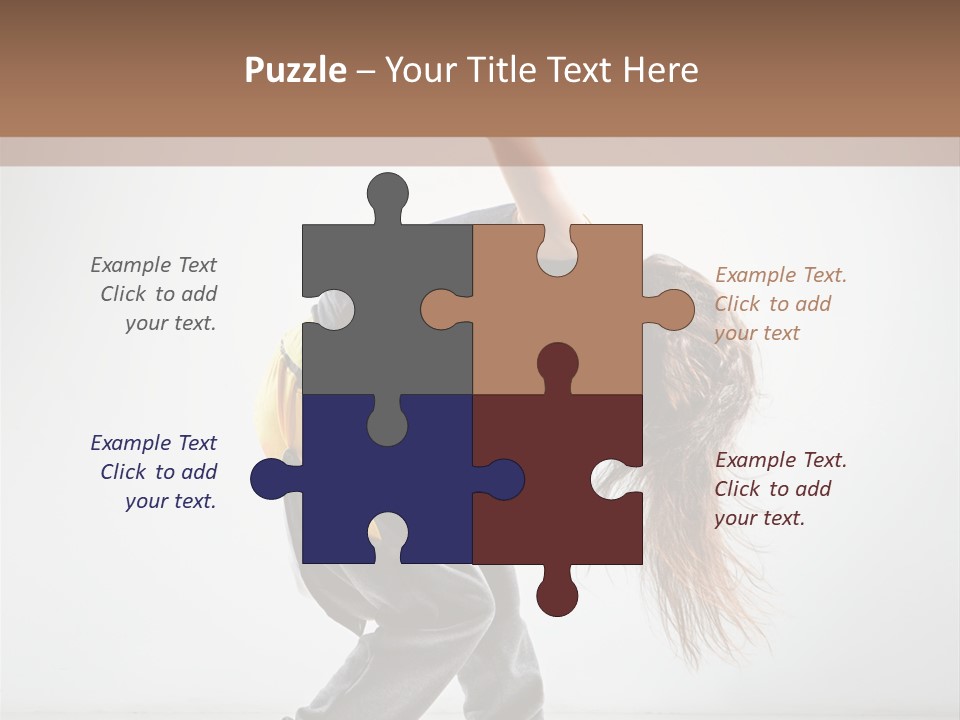 Aerobic Hip Hop Fitness PowerPoint Template