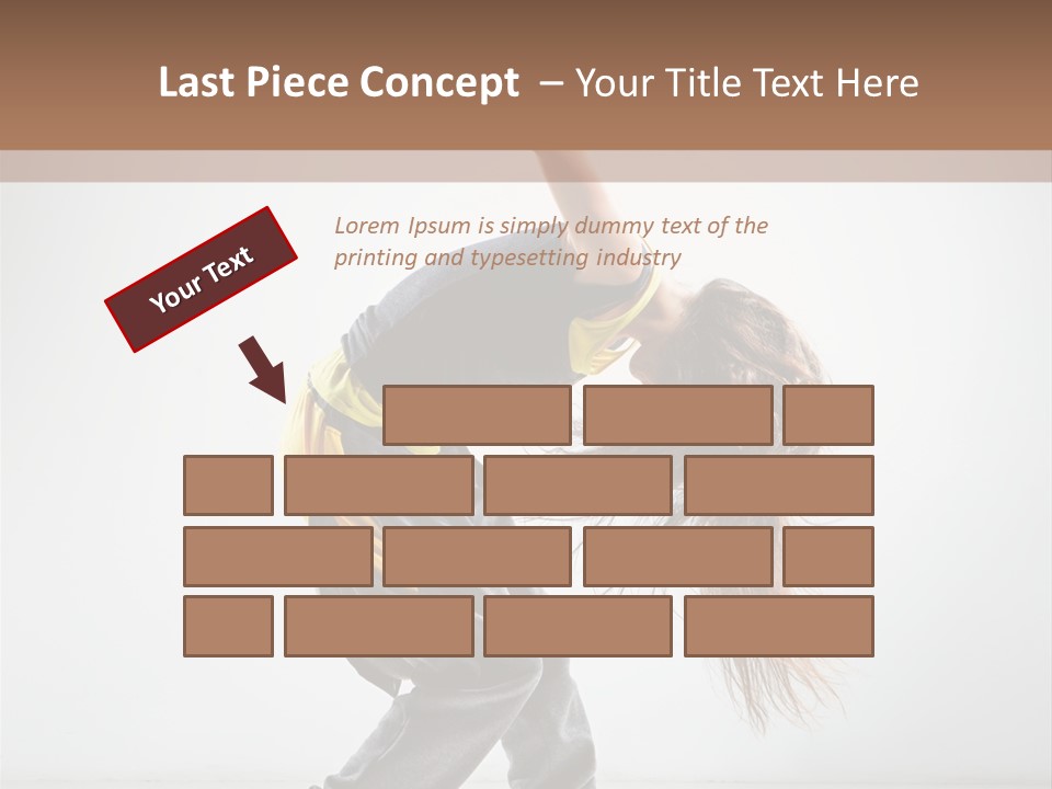 Aerobic Hip Hop Fitness PowerPoint Template